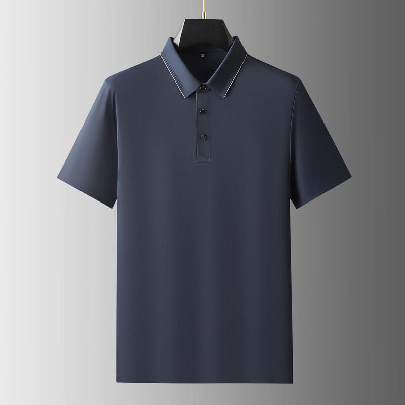 

Dibinze Men s Plus Size Business Casual Short Sleeve Polo Shirt 2XL
