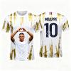 Tifoso di Mbappé commemorativo N.. 10 maglia da calcio Stampa 3D Autunno Sport Asciugatura Rapida T-shirt da Uomo Tee Y2k
