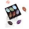 Natural Crystal Rough Stone Hand-Wound Egg-Shaped Tree Of Life Pendant Necklace N645