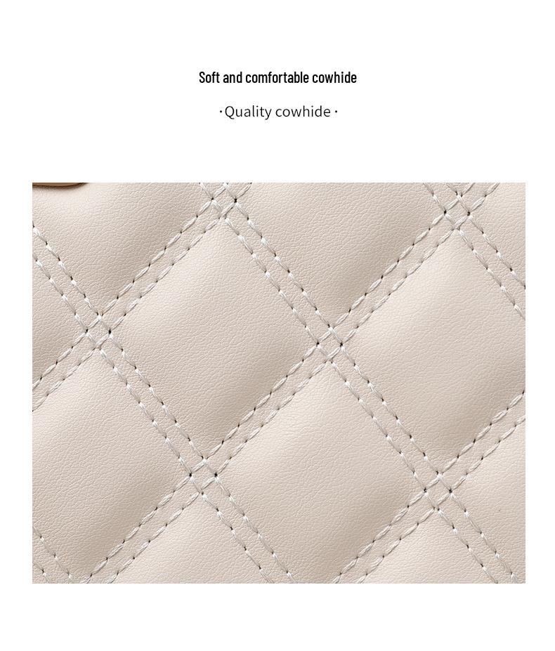 Spring 2025 Fashion: Women's Versatile Diamond Pattern Chain Crossbody Bag