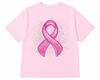 Coquette Pink Bow Breast Cancer Awareness Shirt Pink Ribbon Support Gift Tee