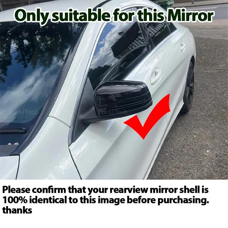 For Mercedes Benz A B C E S CLA GLA GLK Class W176 W246 W204 W212 W221 C177 X204 X156 Carbon Fiber Car Rearview Mirror Cover