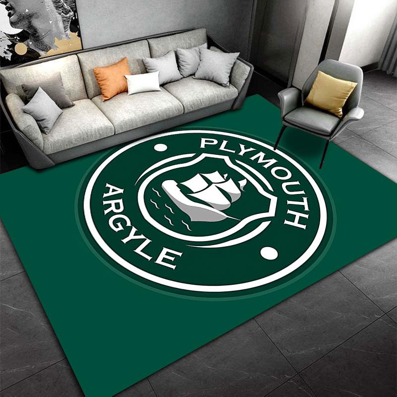 Plymouth Argyle Logo Carpet suitable as a non-slip mat for the living room or bedroom sofa