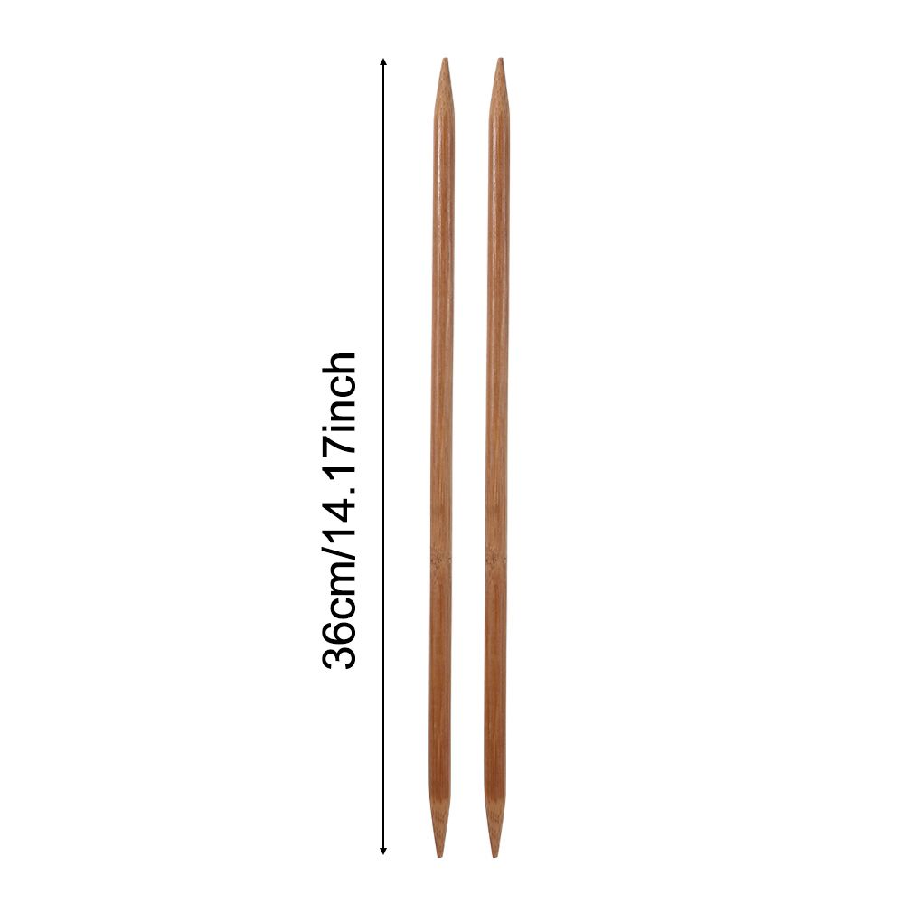 2/4PCS 36cm New Double Pointed DIY Sweater Weave Straight Knitting Needles Bamboo Crochet Crochet Hooks Knitting Tools