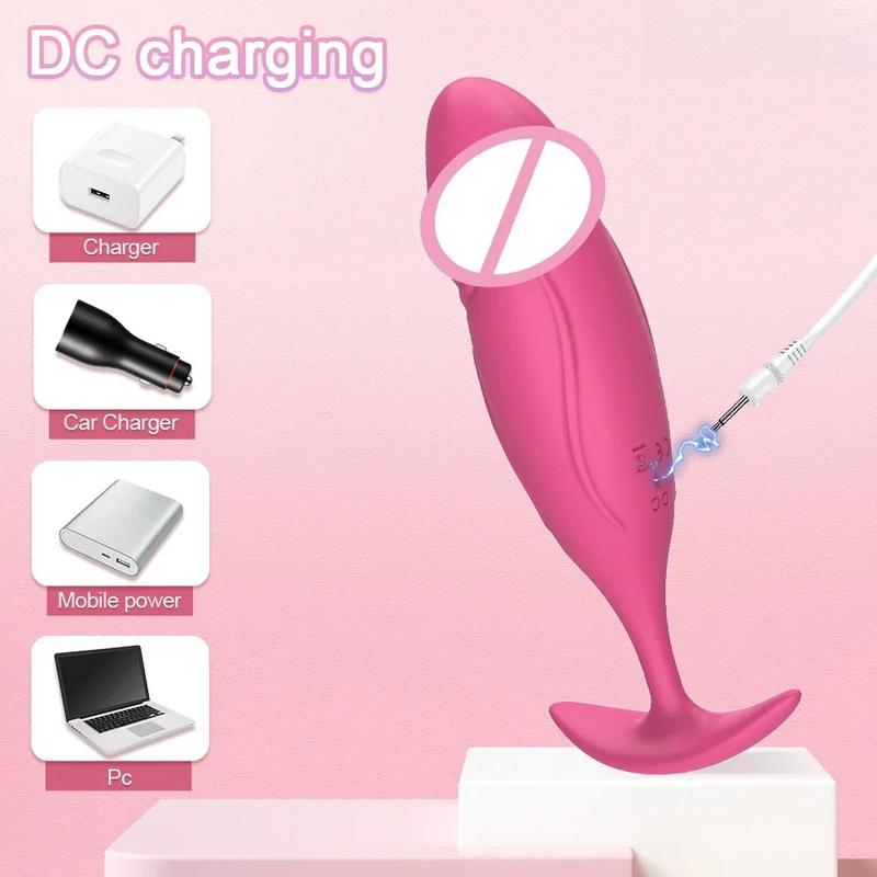Vibrating Anal Plug Silicone Anal Massager Multispeed Vibration Butt Stimulator Adult Personal Massage Toy