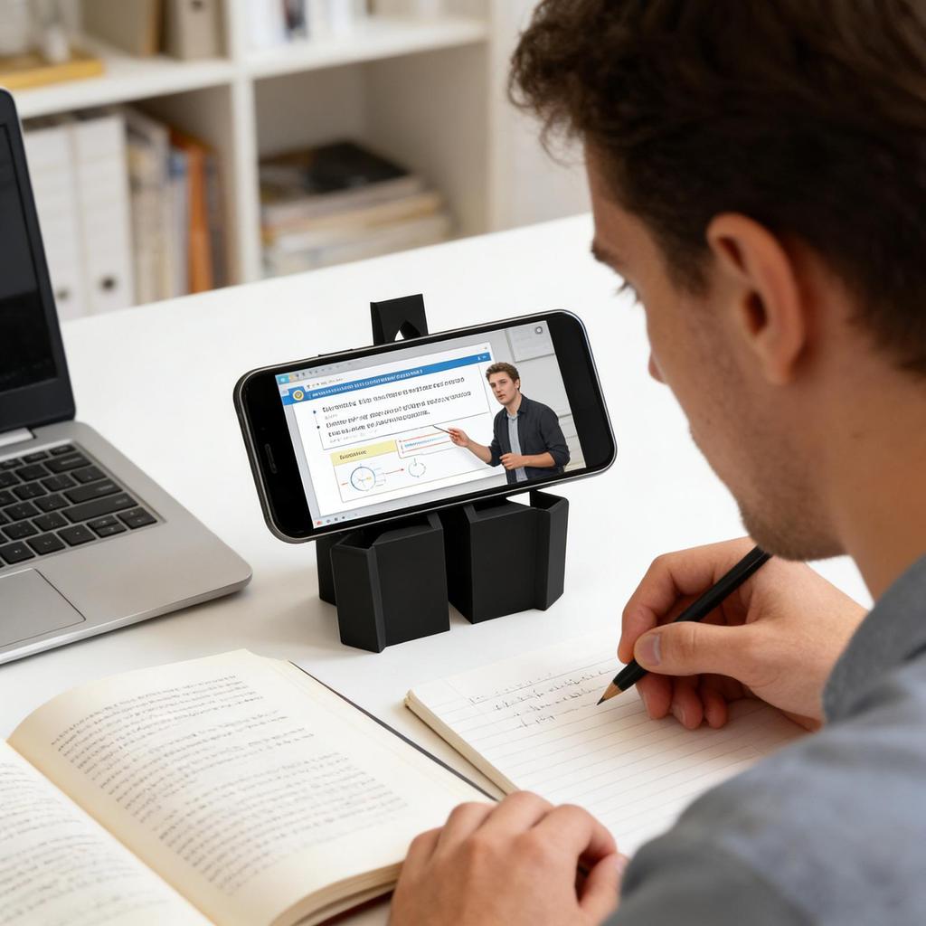 Phone Holder Portable Adjustable Clip On Rack 3D Printed Foldable Tennis Phone Mount for Outdoor Training Practice Pickleball