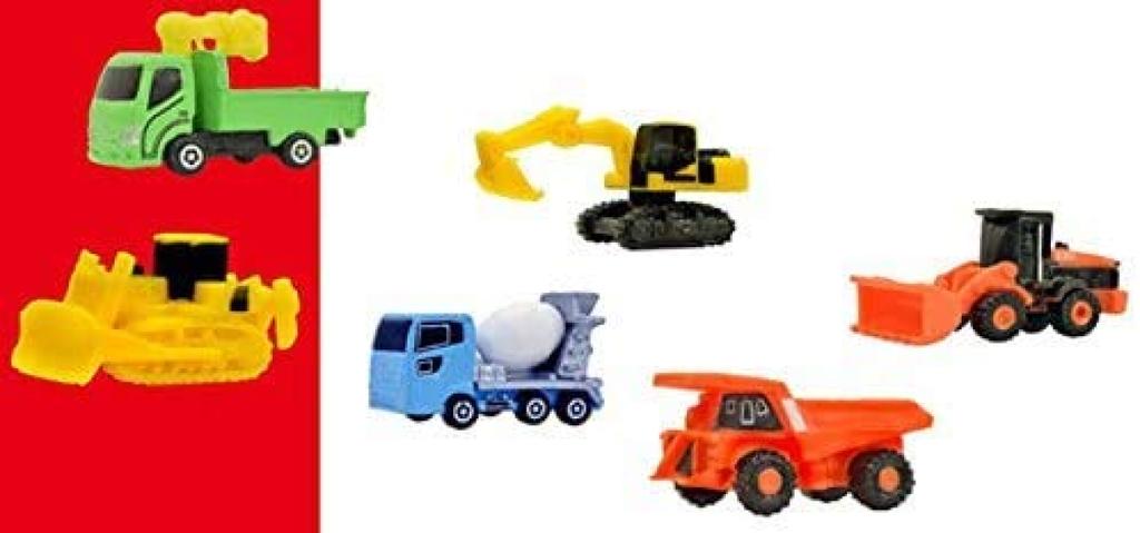 Tomica Construction Vehicle Carbonated Bath Charge Peach Scent 6 Pieces 1 Set TOMICA