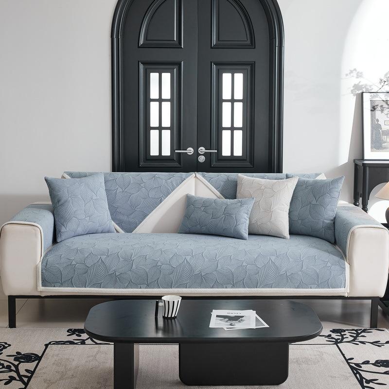 High-Grade Jacquard Chenille American Sofa Cushion Four Seasons Universal Non-Slip Seat Cushions Sofa Cover Backrest Towel Cloth Liner