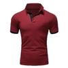 Camisa Polo de Hombre de Tendencia 2026: Manga Corta, Color Sólido, Parche de Moda, Logotipo Personalizable para Verano.