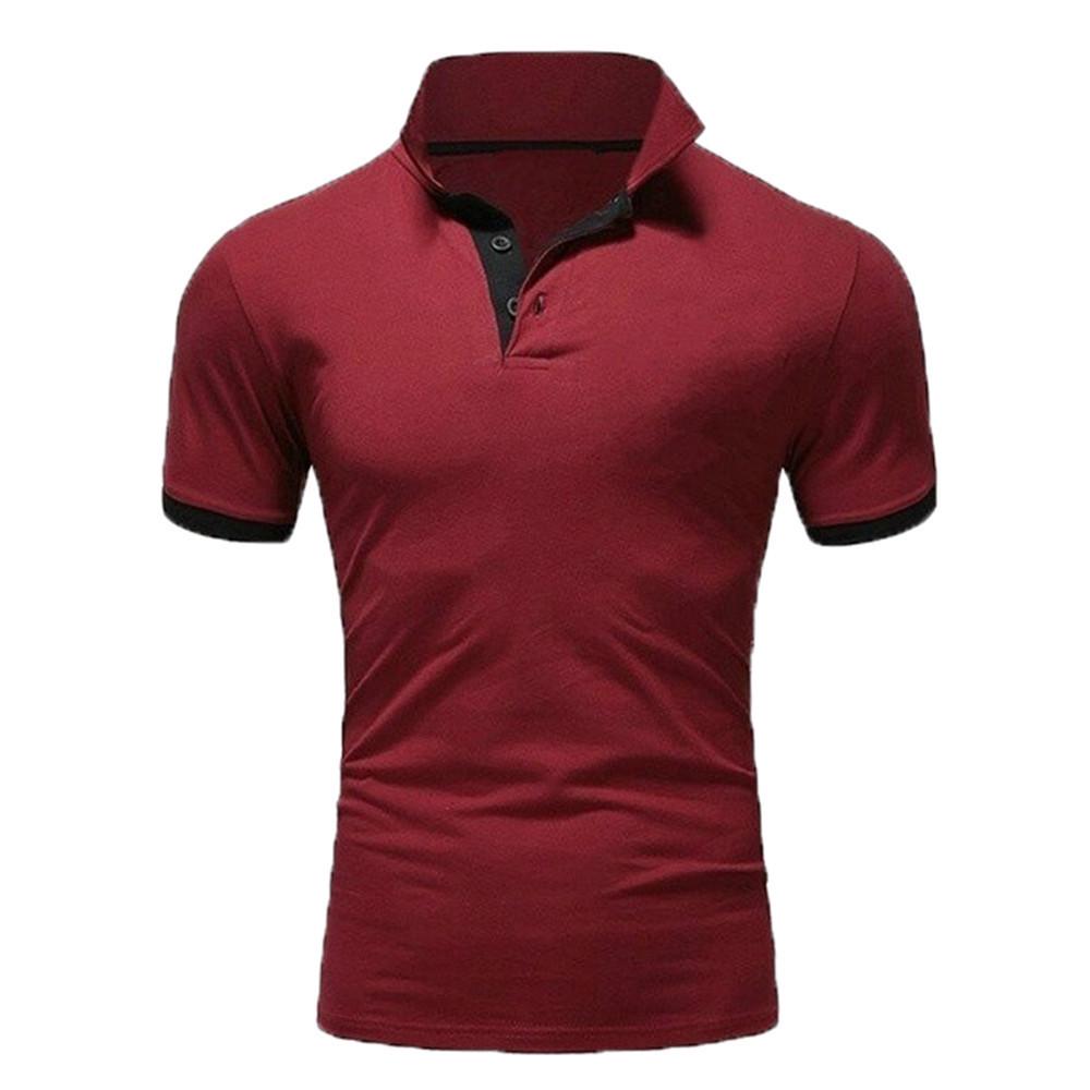 Camisa Polo de Hombre de Tendencia 2026: Manga Corta, Color Sólido, Parche de Moda, Logotipo Personalizable para Verano.