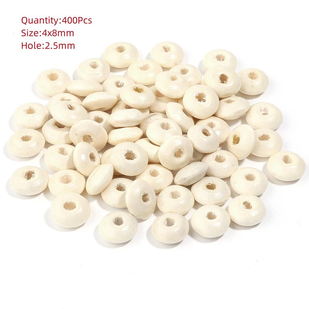 Natural Eco-Friendly Wooden Beads Round Heart Large Hole Loose Spacer Wood Beads For Jewelry Making DIY Charm Bracelets Necklace