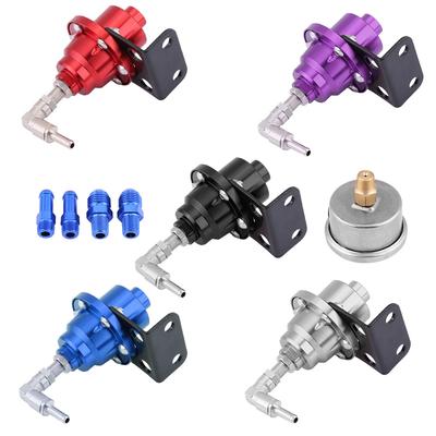  Aluminum Car 160psi Adjustable 1: 1 Fuel Pressure Regulator Oil Gauge Kit
