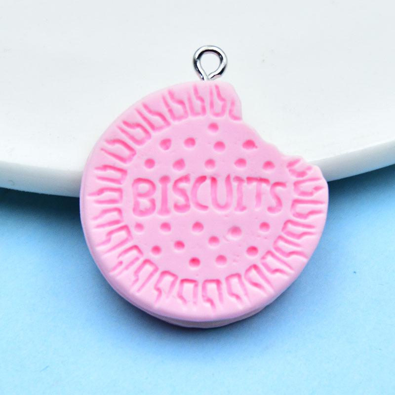 Resin Sandwich Cookie Keychain Pendant for DIY Jewelry Accessories