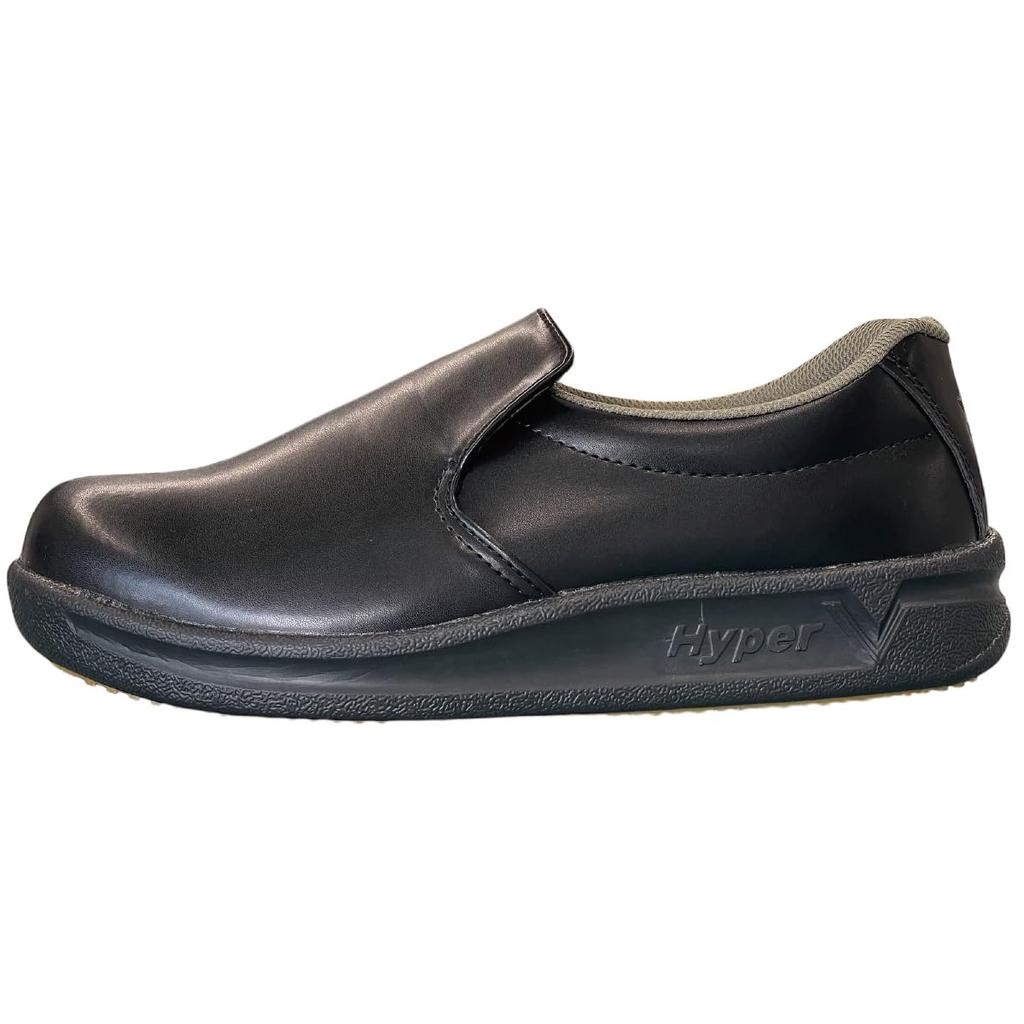 Nissin Rubber Hyper V Work No Toe Size #5000 Shoes, Oil-Resistant, Non-Slip, Lightweight, Cap, Black, 26.5