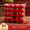 Chinese Red Lantern Hanging Ornament: Festive Flocked Bonsai Decor for New Year and Spring Festival