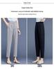 2026 Spring/Summer Women's High-Quality Cropped Trousers: Fashionable Drape Suit, Thin & Casual