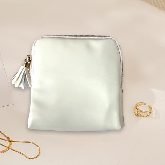 Pouzdro organizéru na šperky z umělé kůže Přenosná taška na uložení hodinek, náušnic, náhrdelníků, náramků a prstenů Sametová podšívka Kapsička na šperky s kapsami