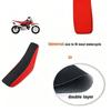 Contoured Motorcycle Seat Pad Replacement for RF50, Formed Seat Design with PU-Look Finish for Steady Road Support Daily Use