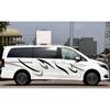 Stripes Graphics (Two side)+Back Body Coconut Tree Style  Vinyl Graphics Kit Decals Car Stickers for  Caravan Travel Trailer Camper Van