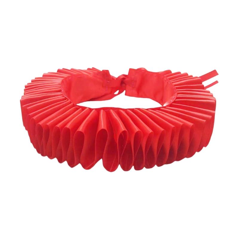 

Detachable Ruffled Collar Cosplay Costume Props Neck Collar for Masquerades Stage Performances Victorian Styles Collar красный