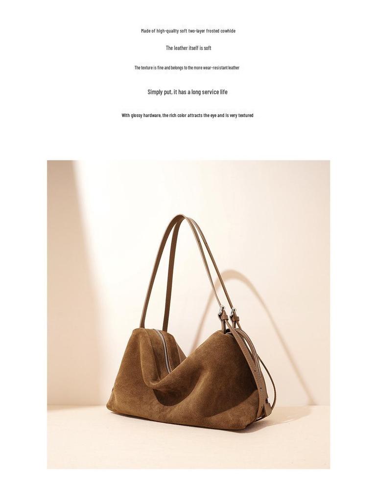 2025 Premium Matte Boston Shoulder Bag - Women's Autumn/Winter Pillow Bowling Style