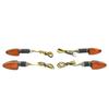 4PCS Motorcycle Turn Signal Light Front and Rear Waterproof Bright Light Universal Replacemen for Suzuki Type1