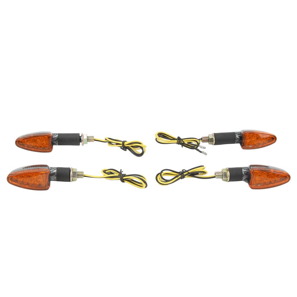 4PCS Motorcycle Turn Signal Light Front and Rear Waterproof Bright Light Universal Replacemen for Suzuki Type1