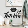 Personalized and Simple Chef's Hat Kitchenware and English Word Kitchen Home Decoration and Beautification Stickers
