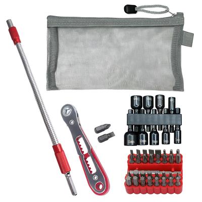 Vivrella Ratchet Wrench Driver Socket Set for Tight Thin 22mm Hex Bit Extension for Small Motorcycles and Bicycles Set of 2 Thin Spaces, (Full Bits)
