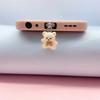 Phone Dust Plug Pendant for iPhone Samsung Xiaomi Type-C/iOS /Micro USB Interface Universal Dust Plug Cute Little Bear
