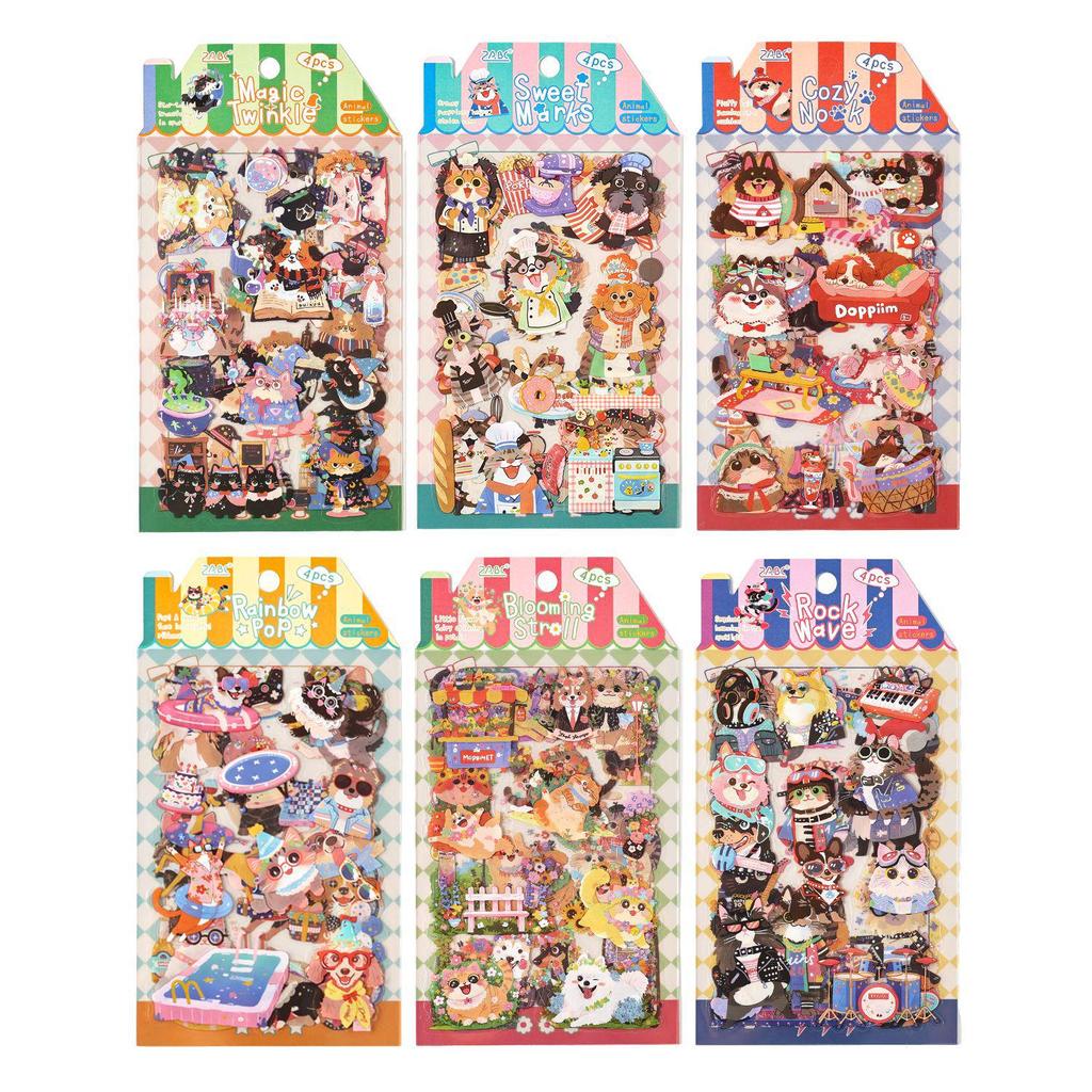 ZABC Cute Border Daily Journal Stickers - Collage DIY Style