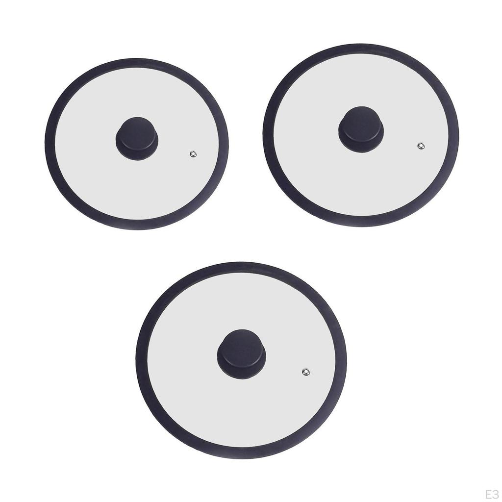 Lightweight Silicone Lid Replacement Cover for Cookware Including Wok and Skillets