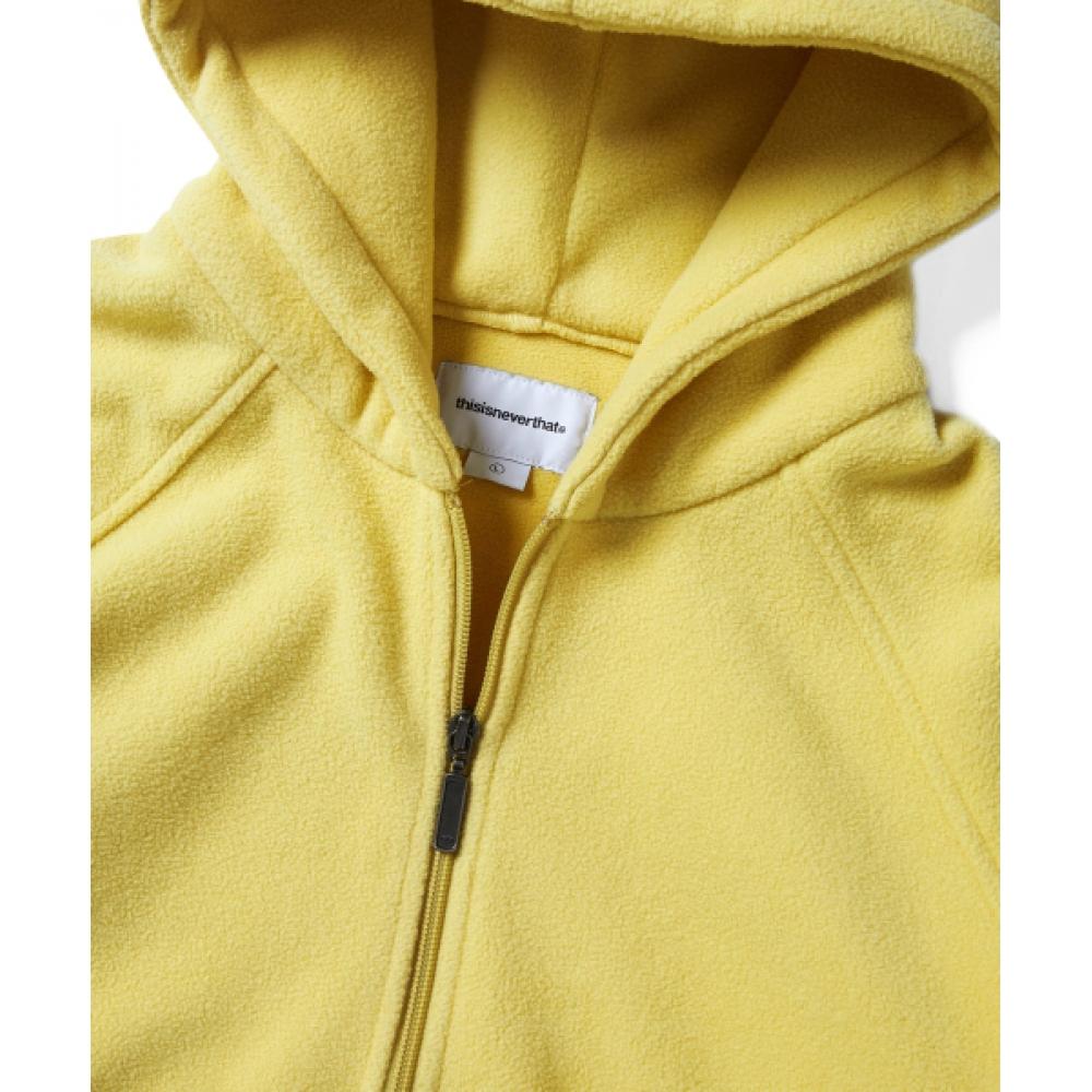 Thisisneverthat Hooded Fleece Half Zip Pullover Yellow