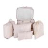 7Pcs Portable Clothes Storage Bag Underwear Packing Travel Luggage Organizer Beige