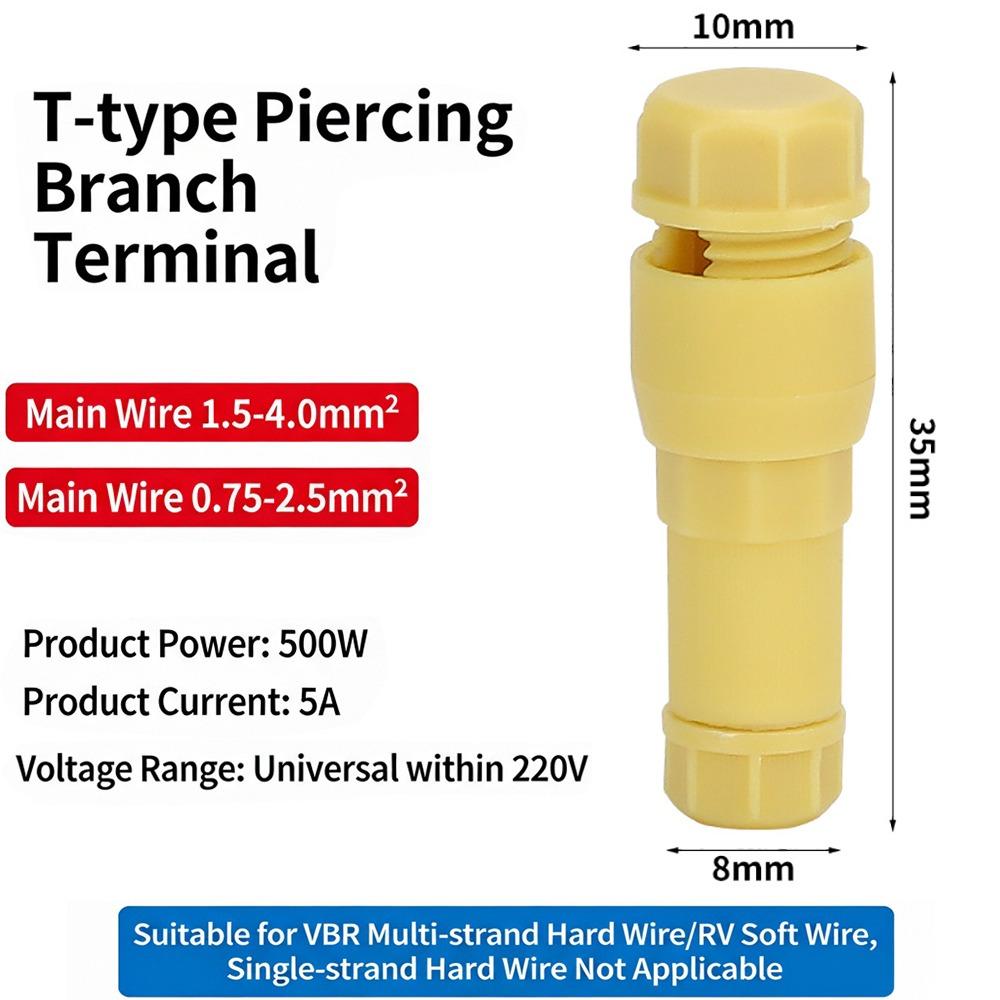 Piercing Type Fastlock Piercing Terminal Crimp Wiring Terminal  Outdoor Lighting Fixtures