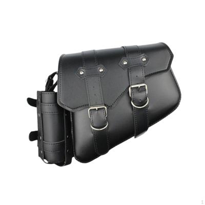 Motorcycle Side Bag Cup Holder Organizer Solo Carrier Pannier Saddlebag for Bike Travel