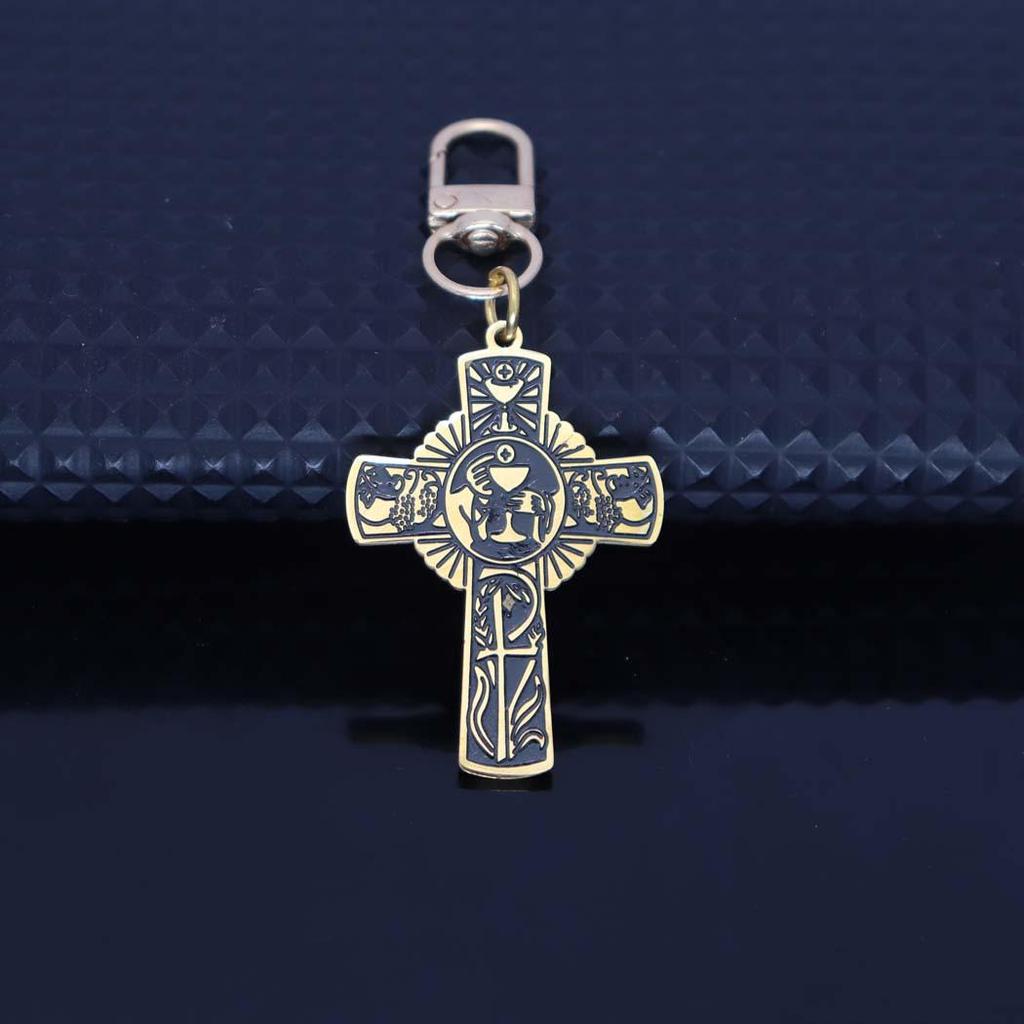 Stylish Stainless Steel Halo Cup Keychain for Bags, Cars, and Accessories