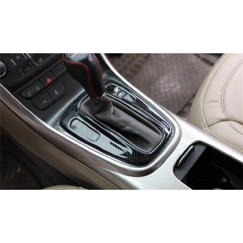 For Chevrolet Malibu 12-14 Carbon Fiber Inner Gear Shift Panel Decor Cover Trim