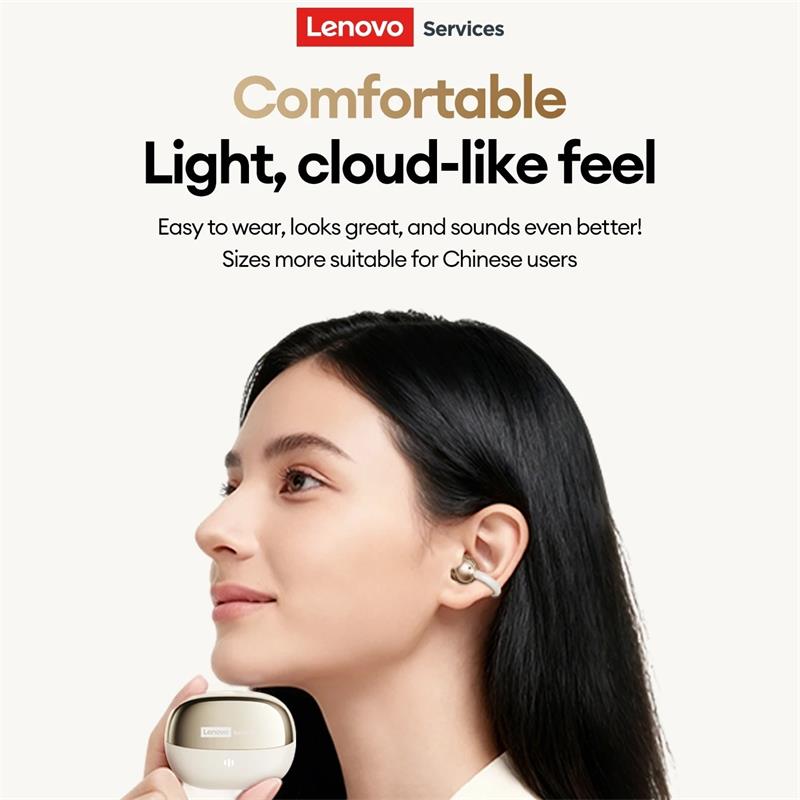 Original Lenovo RS103 Wireless Bluetooth 6.0 Ear Clip Earphones 360° Surround Sound Headphones Meetings Travel Exercise Headset