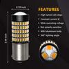 PHINLION 1156 LED Turn Signal Light Bulbs Super Bright 3014 103-SMD BA15S P21W 1156 7506 LED Bulb with Projector for Turn Signal Blinker Lights,