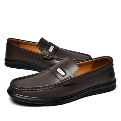 Mode Mode Echtes Leder Herren Freizeitschuh Luxus Weiche Herren Loafer Handgemachte Mokassins Atmungsaktiv Zum Hineinschlüpfen Bootsschuhe Business Flats