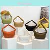 Charming Floral Ruched Tote Bag For Women 2024 Summer Sweet Versatile Shoulder Bag