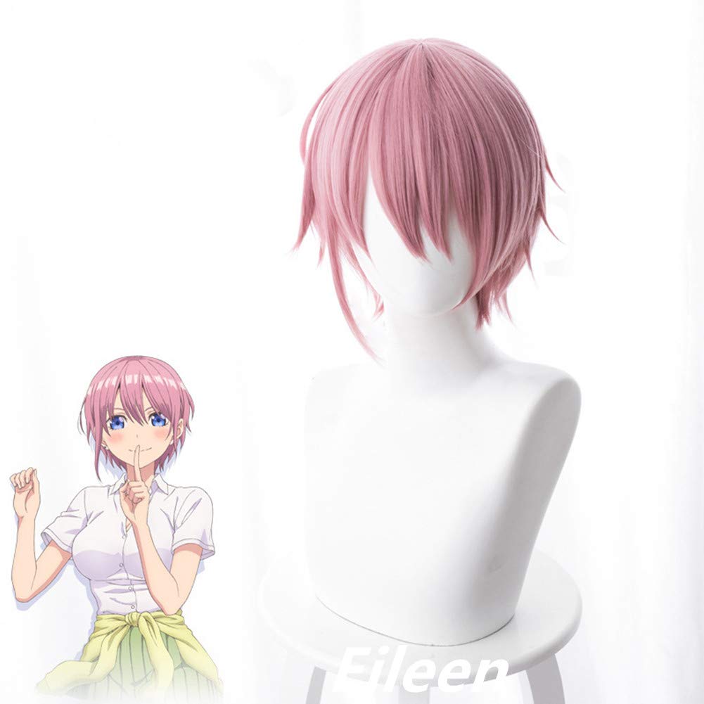 The Quintessential Quintuplets Nakano Ichika Cosplay School Wig Wig, Heat-Resistant Wig, Anime, Cosplay, Festival, etc. [Includes Net]
