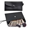 Set di 12 Pennelli da Trucco Color Oro Champagne con Setole Morbide per Ombretto, Cipria, Fondotinta e Correttore.