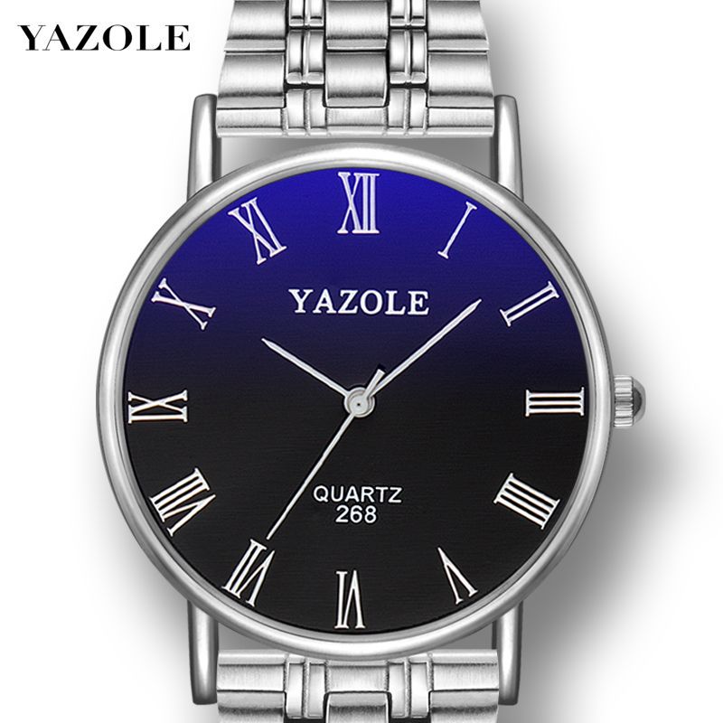 New Top Brand Fashion Luminous Steel Band Men's Watch Quartz Casual Luminous Men's Wristwatch