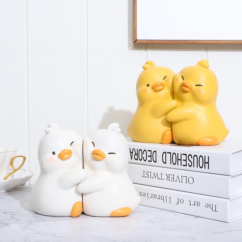 Cartoon Yellow Duck Resin Bookend Ornament