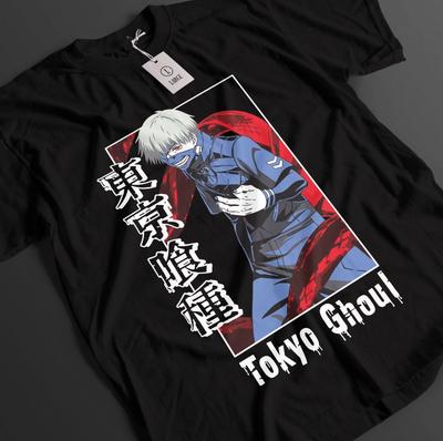 Tokyo Ghoul Shirt Kaneki Ken T-Shirt Touka T-Shirt Juuzou Top Horror Anime T-Shirt