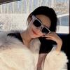 Retro Big Frame Women Square Sunglasses Black Rectangle Cool Men Sunglasses One Piece Designer Sun Glasses for Female Male