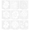 9Pcs Hollow Cut Spray Masking Template Reusable Spray Painting Mold Handmade Art Creation