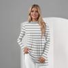 Women's Daily Casual Long Sleeve Mid Collar Top